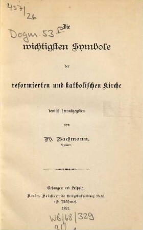 Die wichtigsten Symbole der reformierten und katholischen Kirche