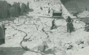 Talsperre Muldenberg bei Grünbach im Vogtland, Deutschland, 1947