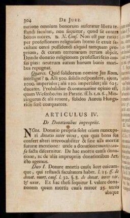 304-311, Articulus IV