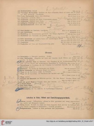 Diverses (Nr. 180-194)