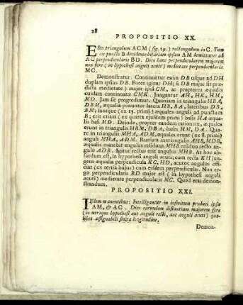 PROPOSITIO XXI-XXX