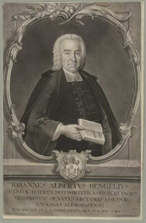 Bildnis des Iohannes Albertvs Bengelivs