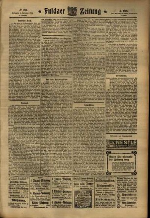 Zweite Ausgabe vom Freitag, den 02. September 1910.
