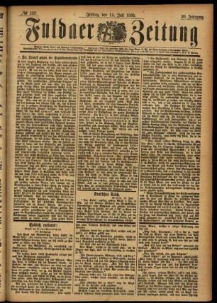 Ausgabe vom Freitag, den 14. Juli 1893.