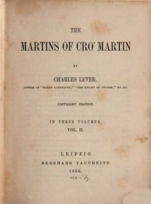 The Martins of Cro' Martin. 2