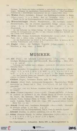 Musiker (Nr. 566-871)