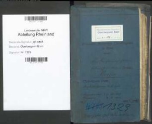 Pfeiffer; Robert, Bergassessor; Prüfungs- u. Personalakten Band 1