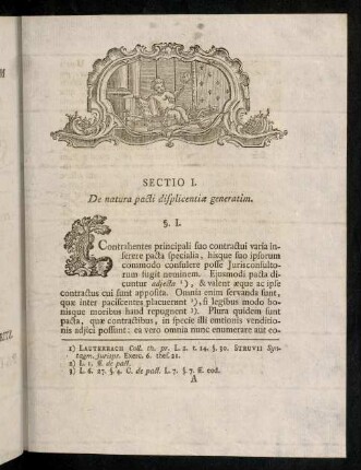 1-18, Sectio I. De natura pacti displicentiae generatim.