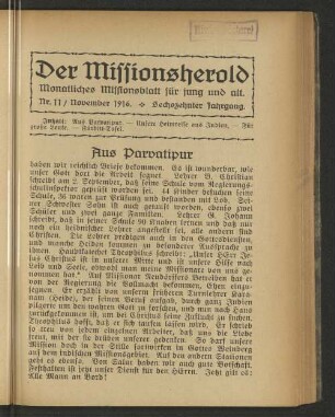 Nr. 11, November 1916