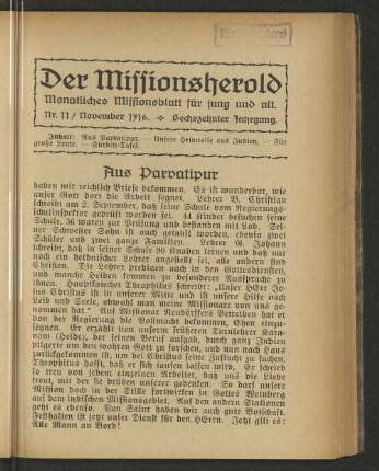 Nr. 11, November 1916