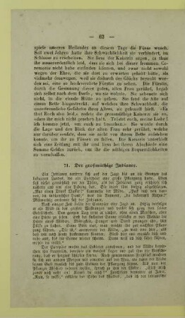 71. Der großmüthige Indianer