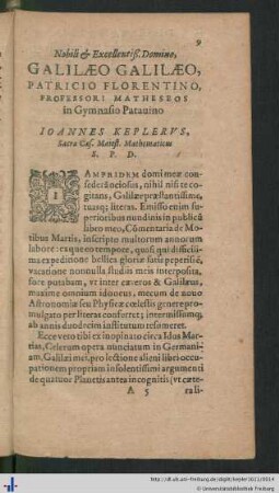 Dissertatio Cum Nuncio Sidereo.
