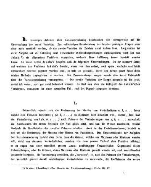 Variations-Rechnung.