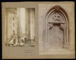 Stadtpfarrkirche Sankt Georg, Dinkelsbühl. Martinskapelle, Bürgstadt: Tabernakel und Portal