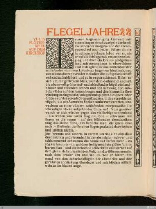 Flegeljahre