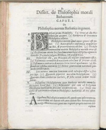 Dissert. de Philosophia morali Barbarorum.