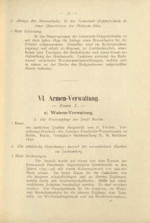VI. Armen-Verwaltung