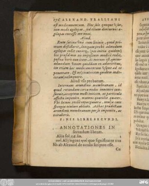 Annotationes In secundum librum.