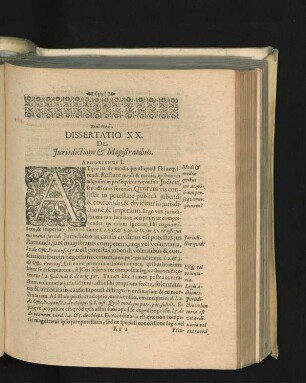 Dissertatio XX. De Iurisdictione & Magistratibus.