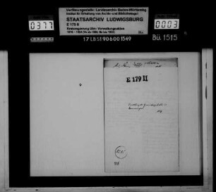 Einrichtung und Ordnung der Gemeinderegistratur in Rammingen