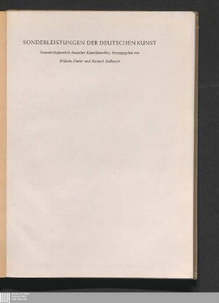 Sonderleistungen der deutschen Kunst : eine Einführung