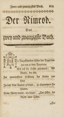 Das zwey und zwanzigste Buch.
