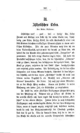 Ästhetisches Lesens