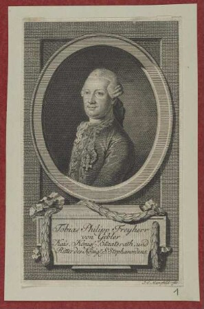 Bildnis des Tobias Philipp von Gebler