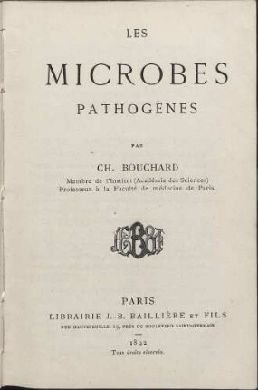 Les Microbes pathogènes
