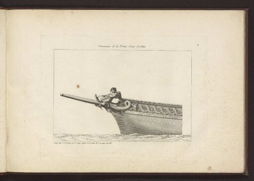 Ornements de la Proue d'une Goëlette.