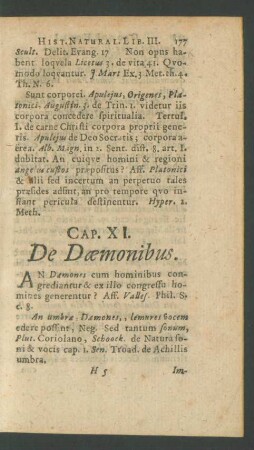 Caput XI. De Daemonibus.