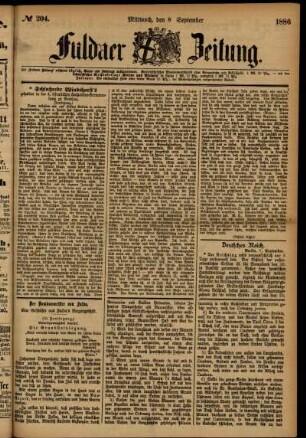 Ausgabe vom Mittwoch, den 08. September 1886.