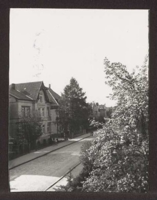 Fürstengartenstraße. Detmold. Blickrichtung Westen
