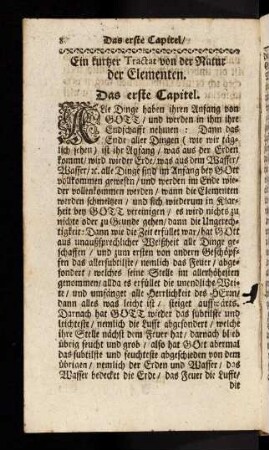 8-28, Ein kurzer Tractat von der Natur der Elementen.