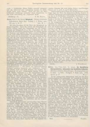 531-532 [Rezension] Runze, Georg, Mataphysik