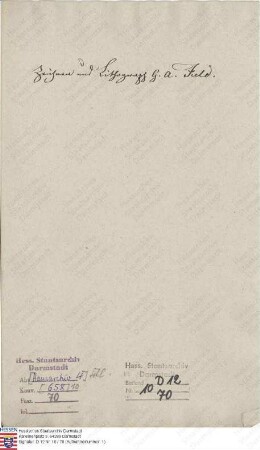 Fuld, G. A. [Fulda, Albert ?], Zeichner, Lithograph und Kupferstecher