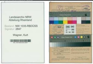 Entnazifizierung Kurt Wagner , geb. 26.08.1880 (Elektroingenieur)