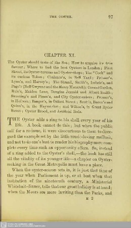 Chapter XI. The oyster-seeker in London