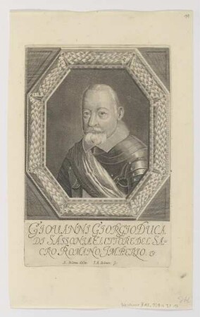 Bildnis des Giouanni Giorgio Duca di Sassonia