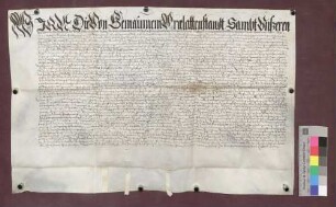 Der Prälatenstand von Vorderösterreich leiht vom Kloster St. Blasien 3.000 Gulden, verzinslich mit 150 Gulden, zur Erhaltung des Kriegsvolks im Oberelsaß.