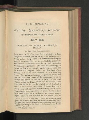 Vol. VI, Nr. 11. July 1898.