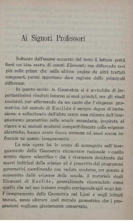 Ai Signori Professori.