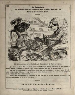"Die Auswanderer, oder wunderbare Fahrten und Abenteuer der Herren Barnabas Wühlhuber und Casimir Heulmaier in Amerika"