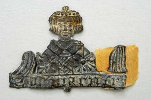 Pilgerzeichen: Heiliger Dionysios, St. Denis (Weisung des Kopfreliquiar des Hl. Dionysios)