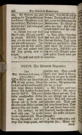 XXXVII. Bey schweren Ungewitter. - XLII. Vom Haus- und Ehestande.