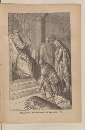 Wittekind und Albio unterwerfen sich Karl d.Gr. 785