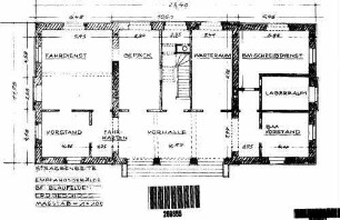 Blaufelden: Empfangsgebäude Grundriss Erdgeschoß