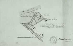 Dresden: Lageplan des kleinen Ostrageheges in Dresden mit Schmelzmühle
