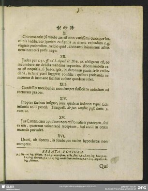 Errata Potiora