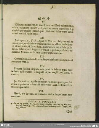Errata Potiora